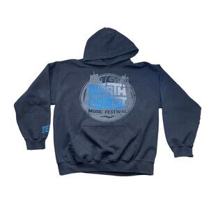 North Coast Music Festival Hoodie Sweatshirt Sz L Large Retro 2011 Chicago EDM